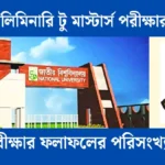 ২০২১ প্রিলিমিনারি টু মাস্টার্স পরীক্ষার রেজাল্ট ২০২৫ প্রকাশ।