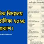 প্রাথমিক বিদ্যালয় ছুটির তালিকা ২০২৫, প্রাথমিক বিদ্যালয় ছুটির তালিকা 2025, সরকারি প্রাথমিক বিদ্যালয় ছুটির তালিকা 2025, shikkha news.