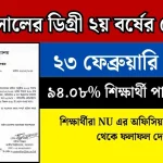 ডিগ্রী ২য় বর্ষের রেজাল্ট ২০২৫ কবে দিবে - ২০২২ সালের পরীক্ষার ফলাফল।