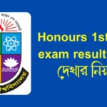 Honours 1st year exam result 2025 দেখার নিয়ম।